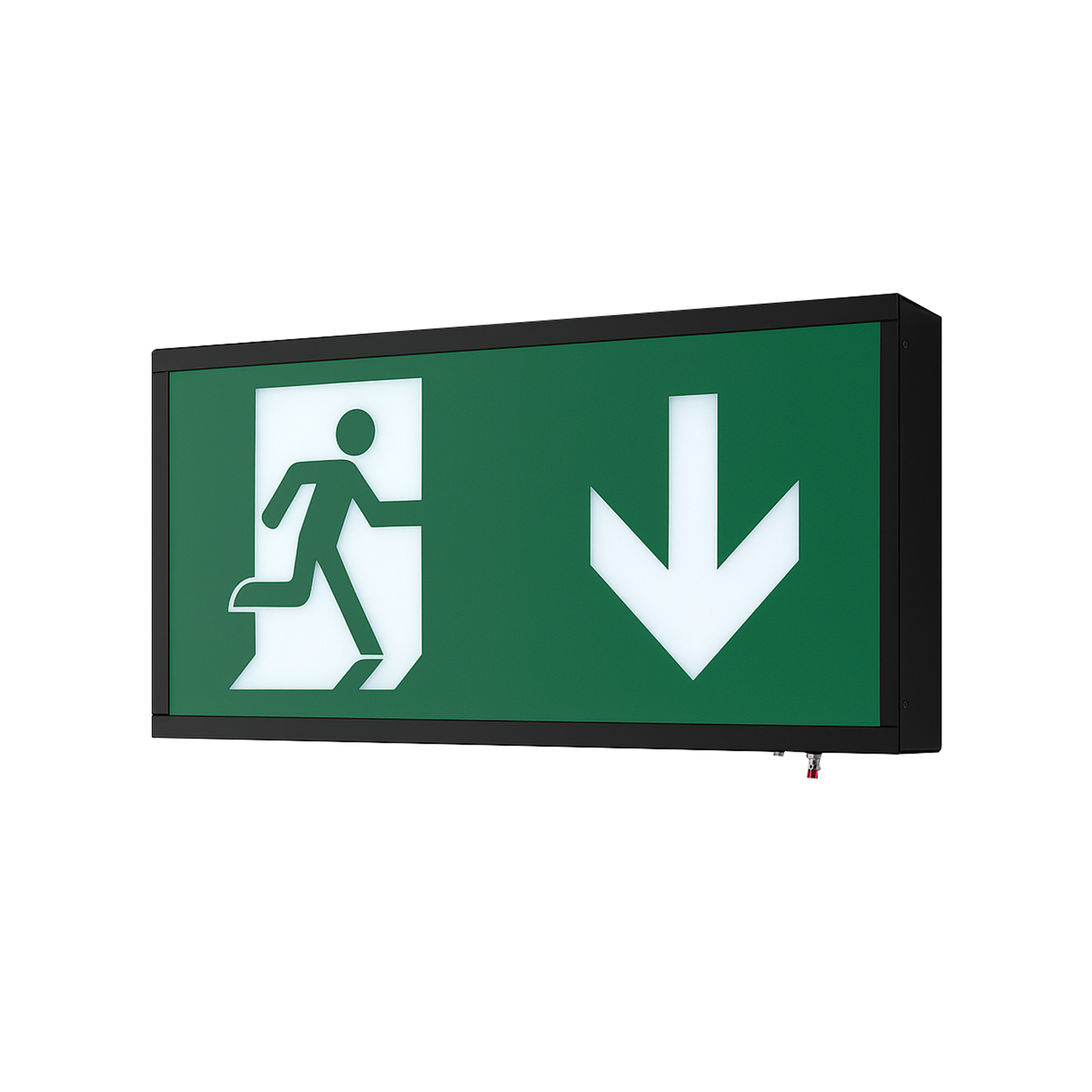JCC JCEM110018BLK EscapeLUX Emergency Metal exit box 1W 6000k IP20 ...