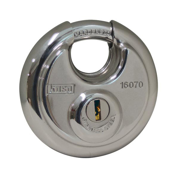 K16070D260 Candado De Disco De Seguridad Kasp 70Mm Con Hasp