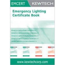 Kewtech EMCERT Emergency Lighting Installation Certificates