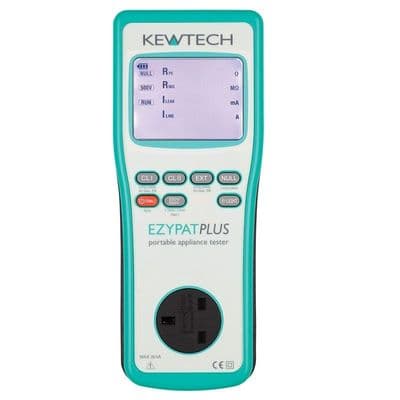 Kewtech EZYPAT PLUS Battery Operated 230V/110V Run Leakage Pat Tester