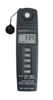 Kewtech KEW337 Light Meter 40000 Lux 9V Battery LCD Display
