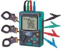 Kewtech KEW6315 Compact Power Meter With 3 x 8130 Clamps 1000A 3 Channel