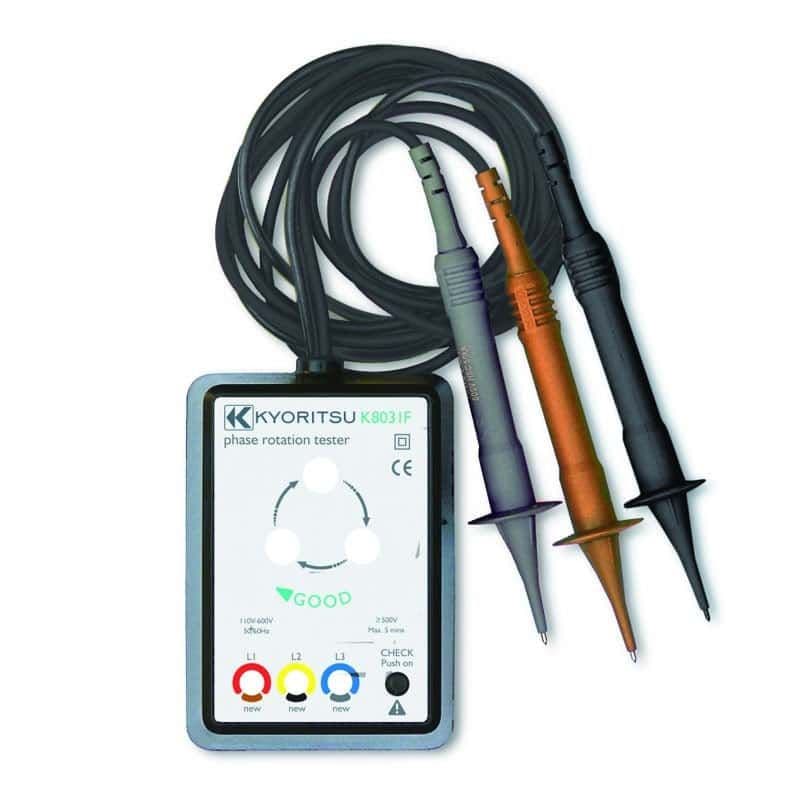 Kewtech Testing Phase Rotation Kewtech KEW8031F Three Phase Rotation Tester