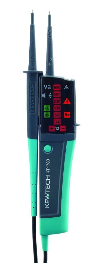 Kewtech KT1780 2 Pole Voltage Detector UK Specific IP65