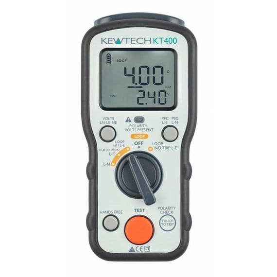 Kewtech KT400 LOOP Impedance & PSC / PFC Tester