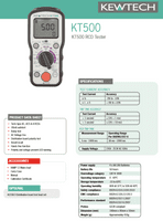 Kewtech KT500 RCD Teseter