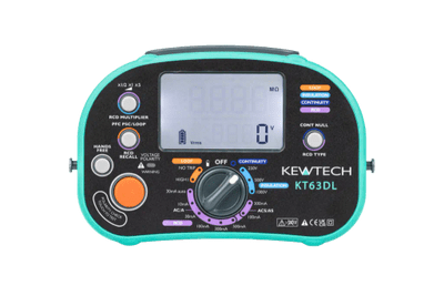 Kewtech KT63DL Digital Multifunction 5 -in-1 ATT with Polarirty Check &Type A/AS