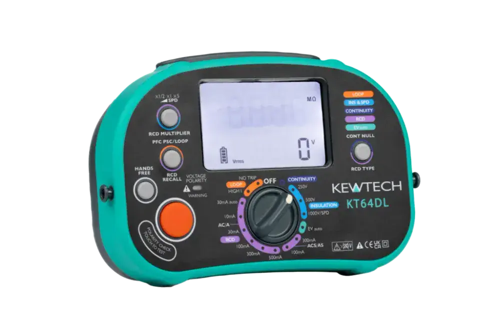 Kewtech KT64DL Digital Multifunction 7-in-1 with EV and SPD tests