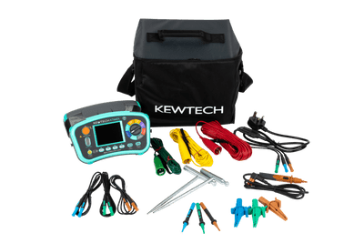Kewtech KT66ET Kit With KT66DL 12-in-1 MFT And ACCESKIT (Earth Spikes & Leads)