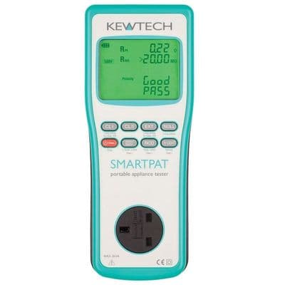 Kewtech SMARTPAT Battery Operated 230V/110V Run Leakage And Controllable Remotely  Pat Tester