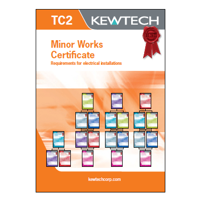 Kewtech TC2 Electrical Installation Minor Works Certificate