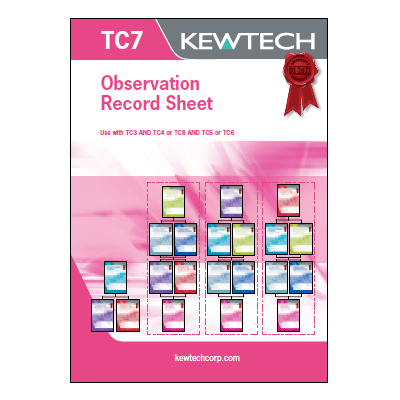 Kewtech TC7 Observations Record Sheet