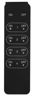 Kosnic CSWRF05 4 Channel Handheld Remote Control Battery Powered