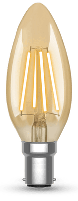 Kosnic VC4.2D-SBC25 Vintage Candle 4.2W Dimmable SBC (B15) 2500K