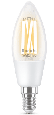 Kosnic WFBCND40/E14 WiZ Pro Filament Candle 4W (=40W) E14 927-65 Tuneable White