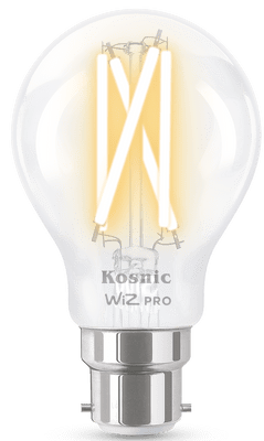 Kosnic WFBGLS60/B22 WiZ Pro Filament GLS 7W (=60W) B22 927-65 Tuneable White