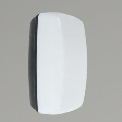 KSR Lighting KSR1170OP Monda 10W 4000K LED Bulkhead Black With Opal Diffuser