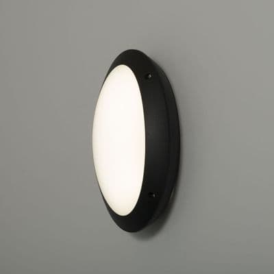 KSR Lighting KSR1176BLK Latina Il 12W 4000K LED Oval Plain Bulkhead Black