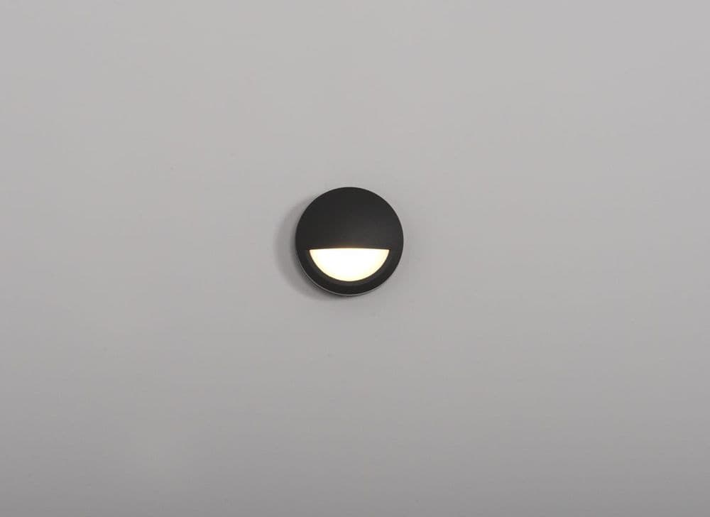 KSR Lighting KSR1394 Amapa LED Round Eyelid Surface Wall Light Anthracite