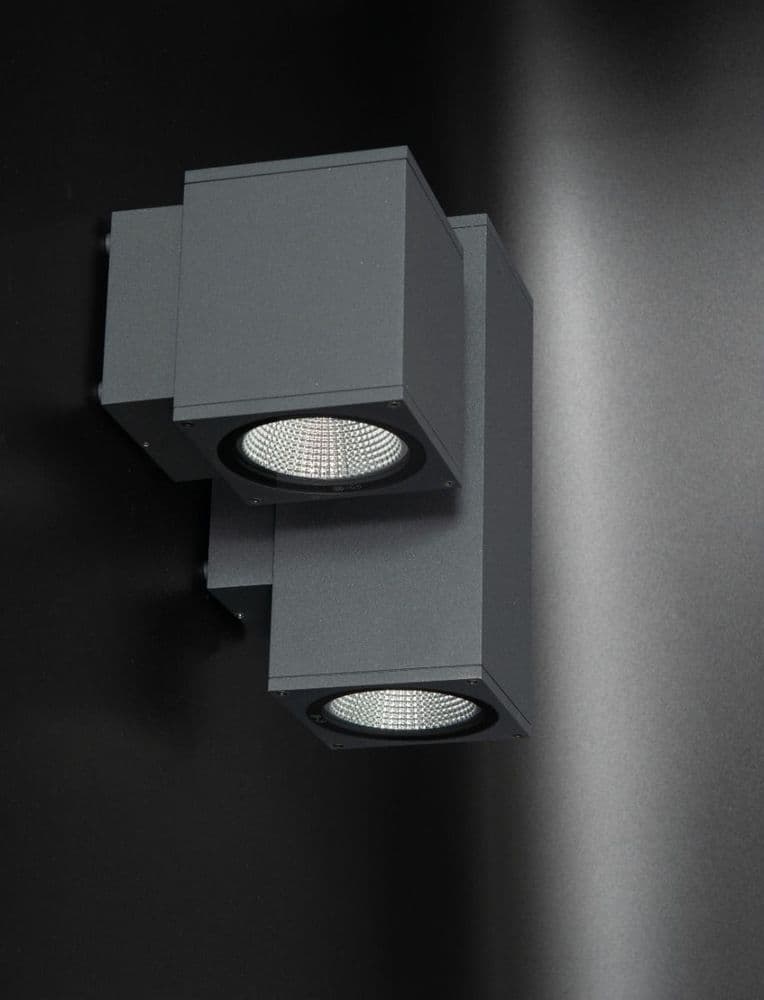 KSR Lighting KSR71146 Riviera L 2CCT LED Up Or Down Square Wall Light ...