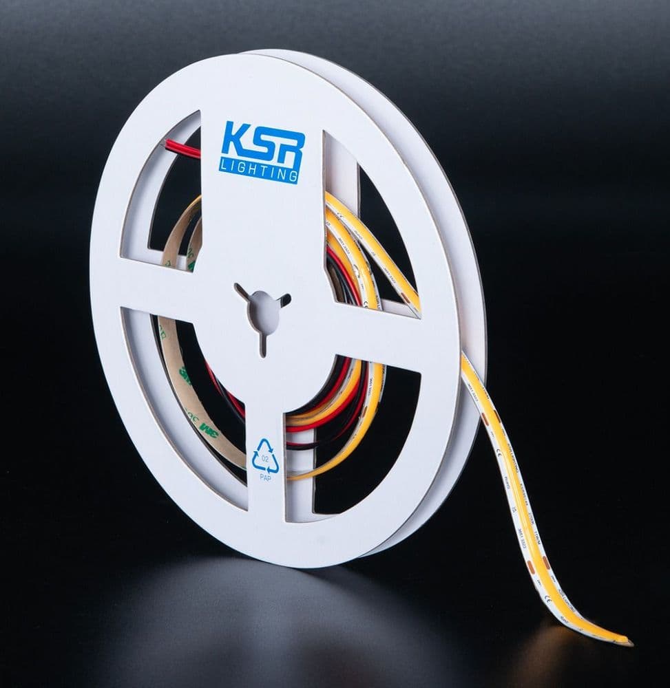 KSR Lighting KSR95144 Navara 11W 2700K IP20 COB LED 1m Strip With 1m Lead