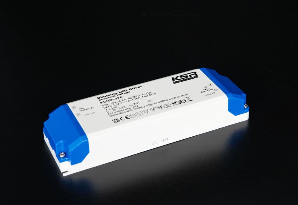 KSR Lighting KSRDL278 50W 12v IP20 LED Dimmable Driver