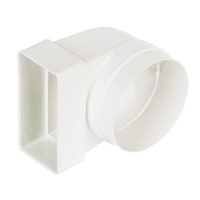 Manrose 40300 Low Profile 90 Elbow Connector 110 x 54mm 100mm 4 inch