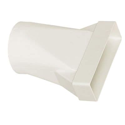 Manrose 40701 110 x 54mm Round to Rectangular Adaptor - 100mm 4