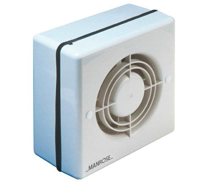 Manrose WF100P 4" Window Extractor Fan with Pull Cord