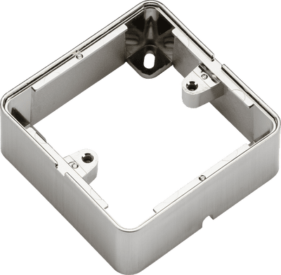ML Accessories 1GSBBC 1G Surface Box - Brushed Chrome effect