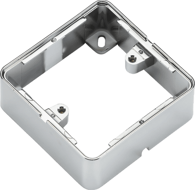 ML Accessories 1GSBPC 1G Surface Box - Polished Chrome effect