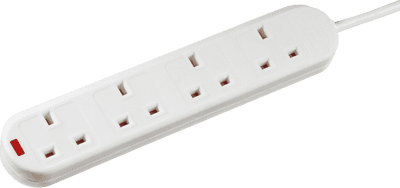 ML Accessories 20042M 13A 4G 2M Extension Lead with Neon
