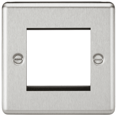 ML Accessories CL2GBC 2G Modular FacePlate - Rounded Edge Brushed Chrome