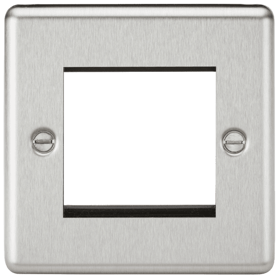 ML Accessories CL2GBC 2G Modular FacePlate - Rounded Edge Brushed Chrome