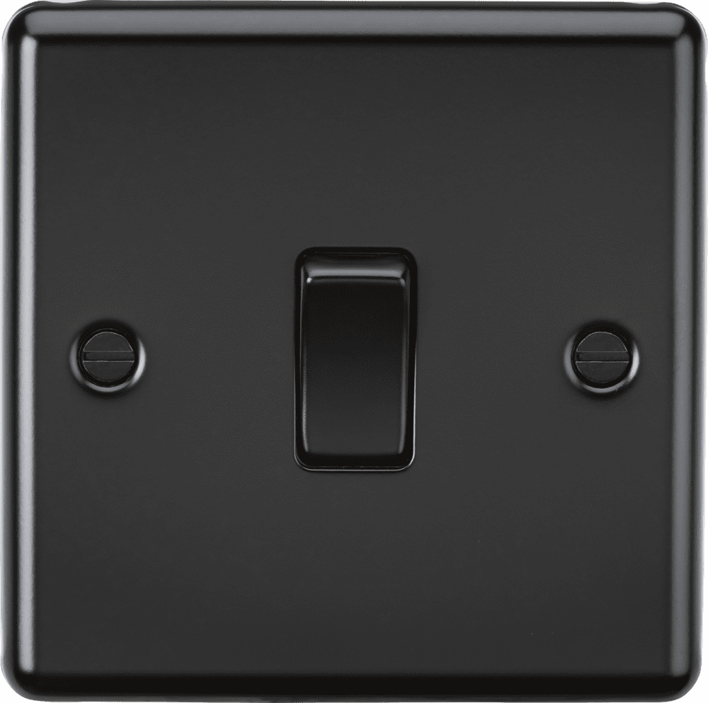 ML Accessories CL2MBB 10AX 1G 2-way Switch - Matt Black