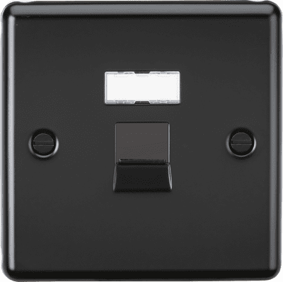 ML Accessories CLC6MB UTP CAT6a RJ45 Network Outlet - Matt Black