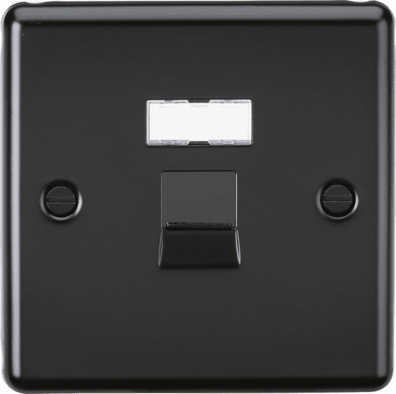 ML Accessories CLC6MB UTP CAT6a RJ45 Network Outlet - Matt Black