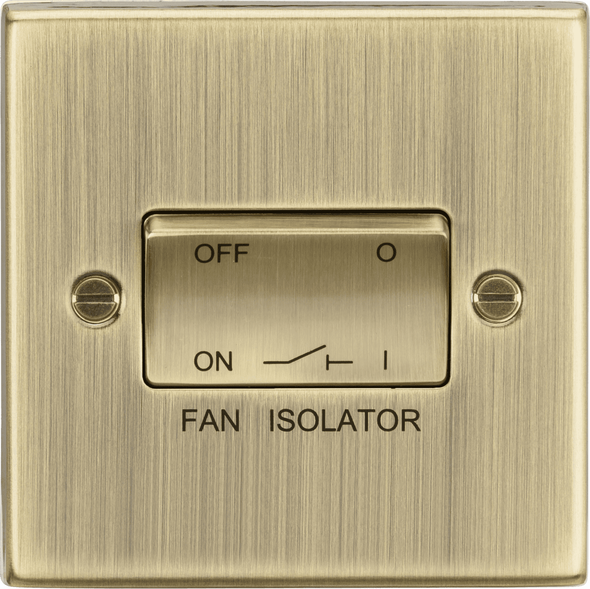 ML Accessories CS11AB 10AX 3 Pole Fan Isolator Switch - Square Edge ...