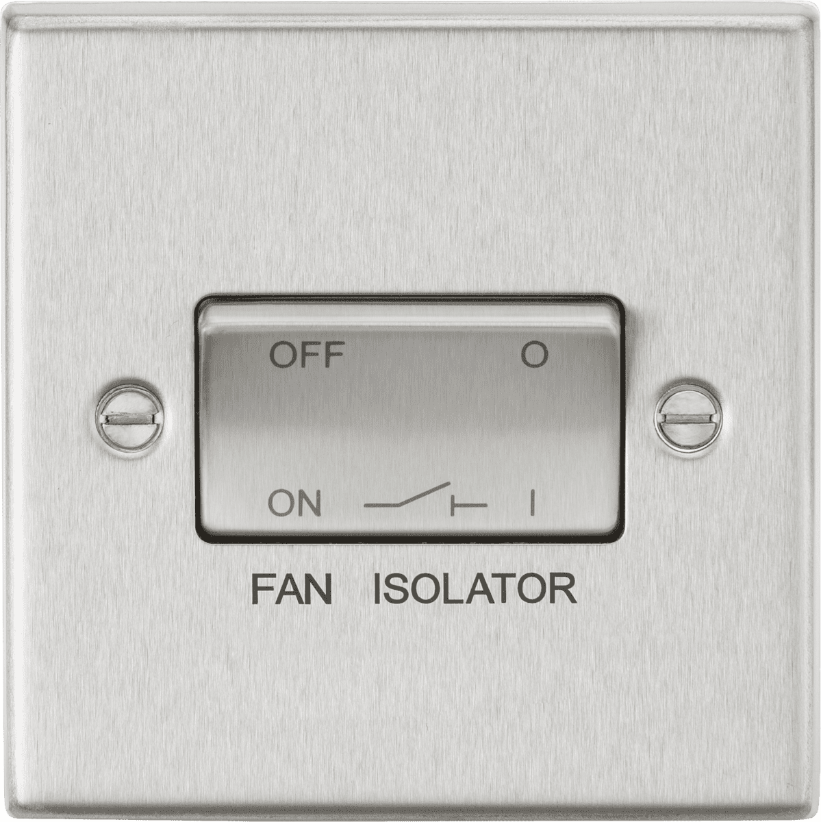 ML Accessories CS11BC 10AX 3 Pole Fan Isolator Switch - Square Edge ...