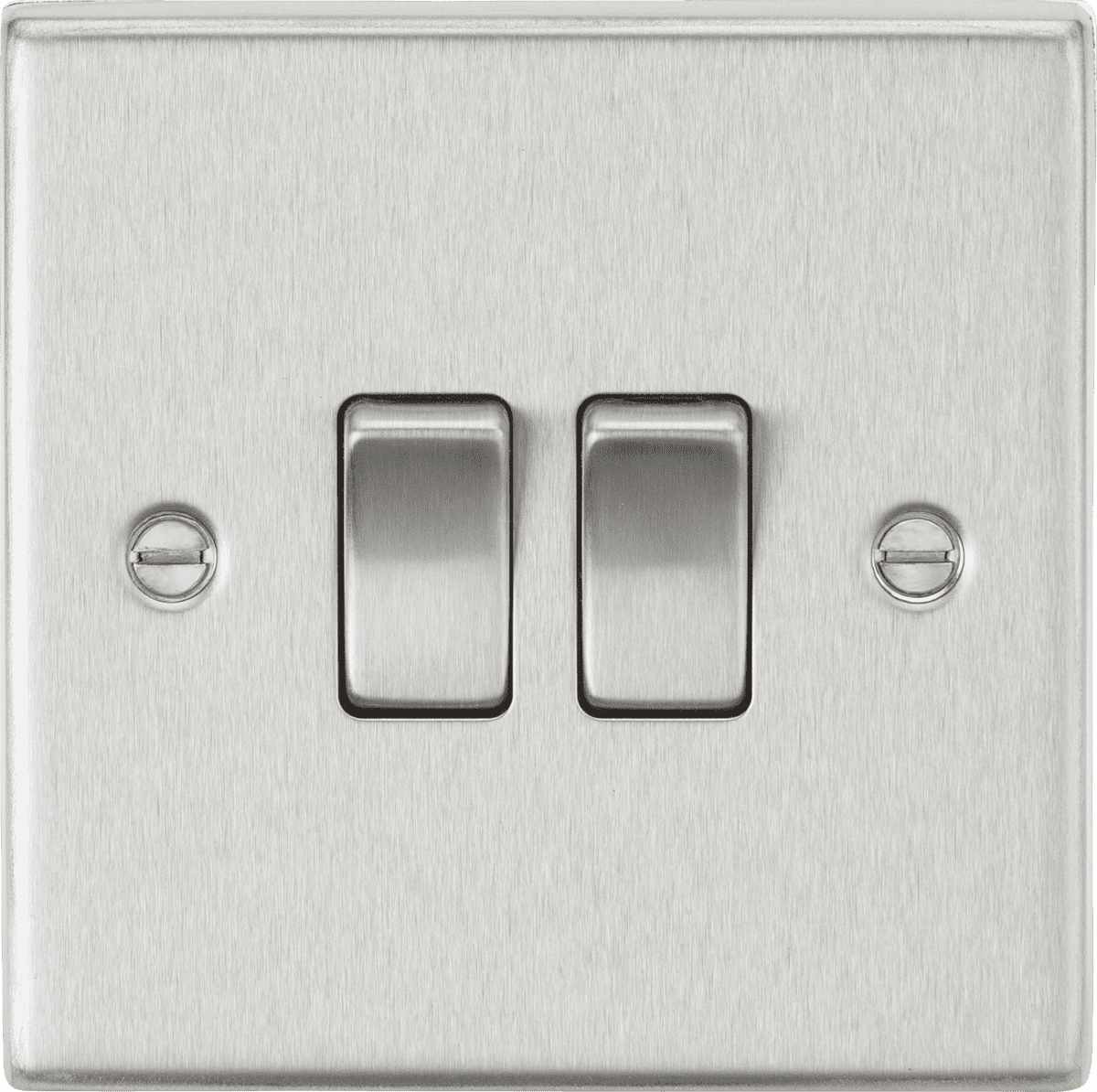 ML Accessories CS3BC 10AX 2G 2-Way Plate Switch - Square Edge Brushed ...