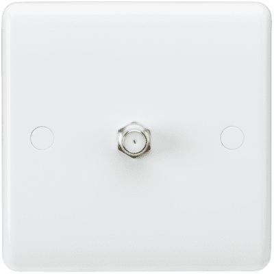 ML Accessories CU0150 Curved Edge SAT TV Outlet non-isolated