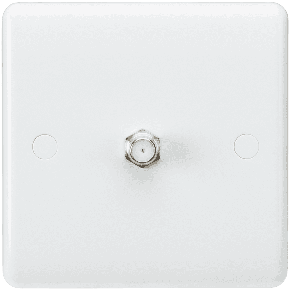 ML Accessories CU0150 Curved Edge SAT TV Outlet non-isolated