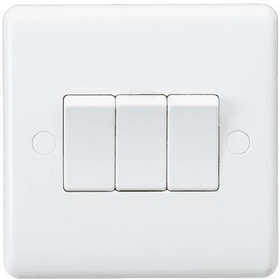ML Accessories CU4000 Curved Edge 10AX 3G 2-Way Switch