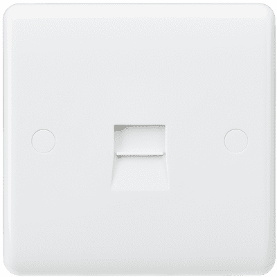 ML Accessories CU7300 Curved Edge Telephone Master Socket