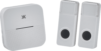 ML Accessories DC014 Wireless plug in dual entrance door chime system - white
