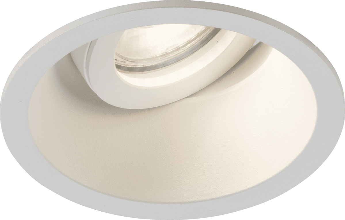 ML Accessories DIB1TRW Dipa Single Tilt Round Anti-Glare Downlight White