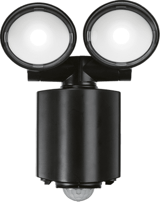 ML Accessories FL16ABK IP55 Twin Spot LED Security Light Black