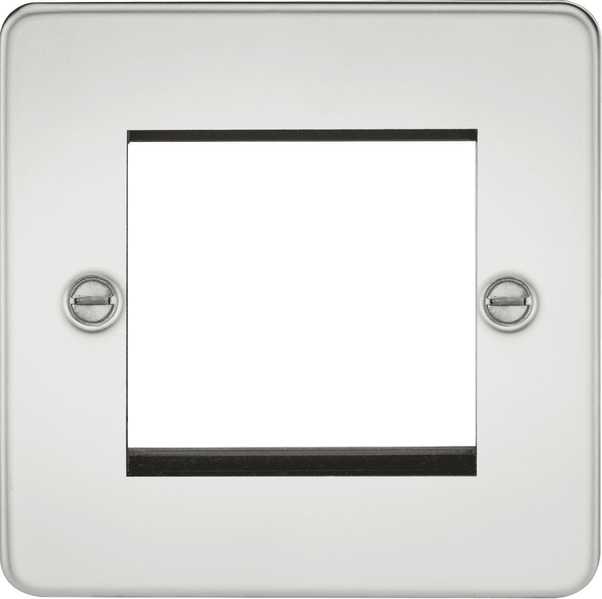 ML Accessories FP2GPC Flat Plate 2G modular faceplate - polished chrome