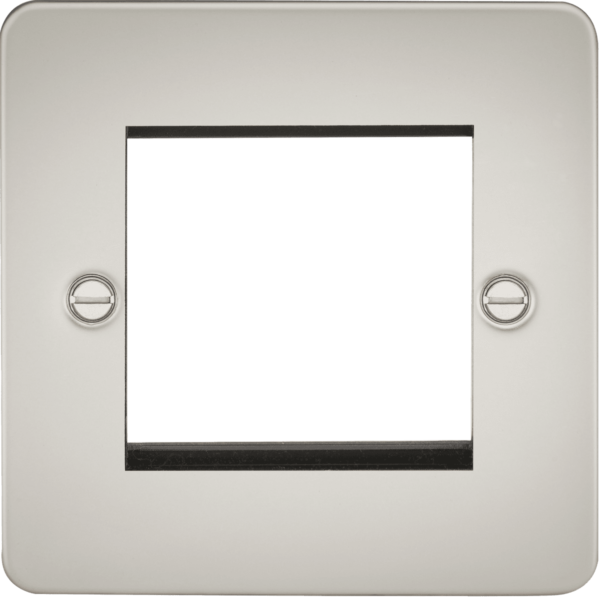 ML Accessories FP2GPL Flat Plate 2G modular faceplate - pearl