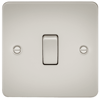 ML Accessories FP8341PL Flat Plate 20A 1G DP Switch - Pearl